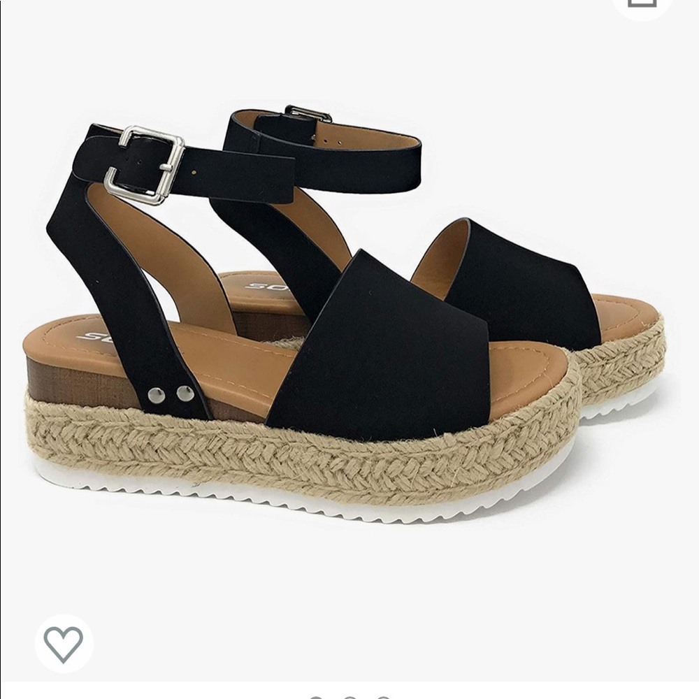 Black Platform Sandals
